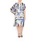 TIA CHIFFON COLD SHOULDER PRINTED DRESS