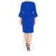 TIA TRUMPET CUFF DRESS COBALT