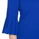TIA TRUMPET CUFF DRESS COBALT