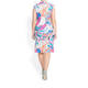 TIA COWL NECK BOTANICAL PRINT DRESS