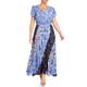 Tia Floral Print Dress Blue 