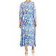 Tia Floral Jersey Dress Blue