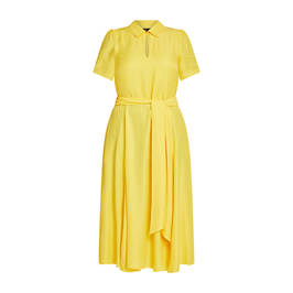 TIA SPOT DRESS SAFFRON  - Plus Size Collection