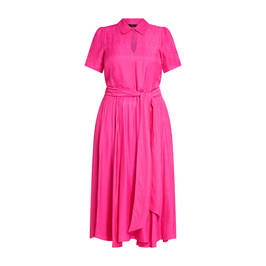 Tia Spot Dress Fuchsia  - Plus Size Collection