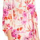 Tia Rose Print Wrapover Tea Dress Pink 