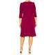 Tia Knot Waist Jersey Dress Magenta 