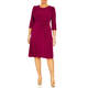 Tia Knot Waist Jersey Dress Magenta 