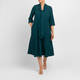 Tia Pussy Bow Dress Teal 