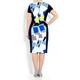 TIA Abstract print jersey DRESS