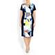 TIA Abstract print jersey DRESS