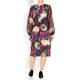 TIA FLORAL PRINT DRESS WITH WAIST TWIST