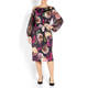 TIA FLORAL PRINT DRESS WITH WAIST TWIST