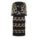 TIA GOLD & BLACK LACE STRETCHY DRESS OUTFIT