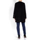 TIA TWINSET WITH BURNOUT HEM AND CUFF BLACK