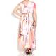 TIA abstract pink print MAXI DRESS