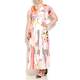 TIA abstract pink print MAXI DRESS