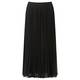 TIA black pleat midi SKIRT