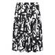 TIA BLACK AND WHITE INVERTED PLEAT SKIRT 