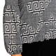 Tia Greek Key Print Top Black and White 