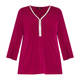 Tia Top With Mirrored Trim Magenta 