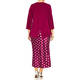 Tia Top With Mirrored Trim Magenta 