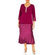 Tia Top With Mirrored Trim Magenta 