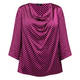 Tia Satin Polka Dot Top Magenta 