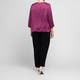 Tia Satin Polka Dot Top Magenta 