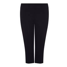 BEIGE LABEL TROUSERS WITH DIAMANTE HEM DETAIL NAVY - Plus Size Collection