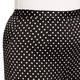 Tia Wide Leg Pull On Polka Dot Trousers Black