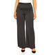 Tia Wide Leg Pull On Polka Dot Trousers Black