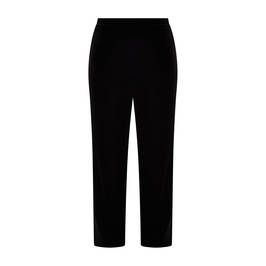 Tia Pull On Velvet Trousers Black - Plus Size Collection