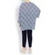 BEIGE LABEL SPOTTY TUNIC NAVY