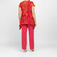 Tia Animal Print Tunic Coral 