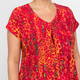 Tia Animal Print Tunic Coral 