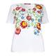 Marina Rinaldi floral print white T SHIRT