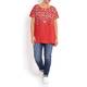 Marina Rinaldi red Tunic with print front