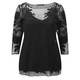 Marina Rinaldi black lace tunic