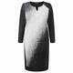 VERPASS DIAGONAL DESIGN MONOCHROME DRESS