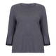 VERPASS SWEATER PLEATED TRUMPET CUFF GREY