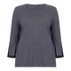 VERPASS SWEATER PLEATED TRUMPET CUFF GREY