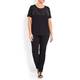 Marina Rinaldi black embellished T-SHIRT