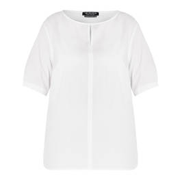 VERPASS VISCOSE STRETCH WHITE BLOUSE - Plus Size Collection