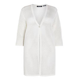 VERPASS HONEYCOMB KNIT CARDIGAN WHITE - Plus Size Collection