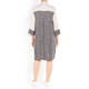 VERPASS GIRAFFE PRINT SHIRT DRESS