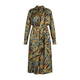 VERPASS LEAF PRINT DRESS OLIVE