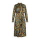 VERPASS LEAF PRINT DRESS OLIVE