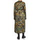 VERPASS LEAF PRINT DRESS OLIVE