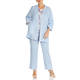 VEPASS LINEN JACKET LIGHT BLUE 