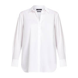 VERPASS COTTON BLEND SHIRT WHITE - Plus Size Collection